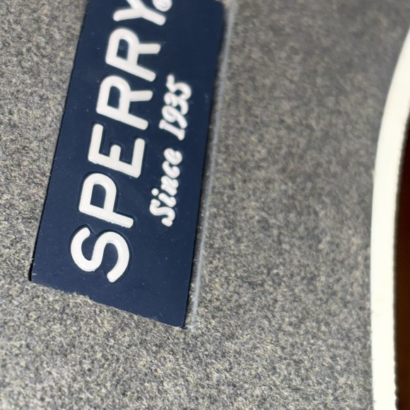 Sperry Gray Women's lace up Flats - Picture 10 of 11